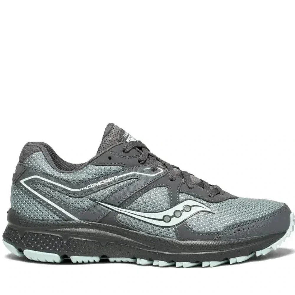Saucony Gray and Light Blue Women's Sneakers